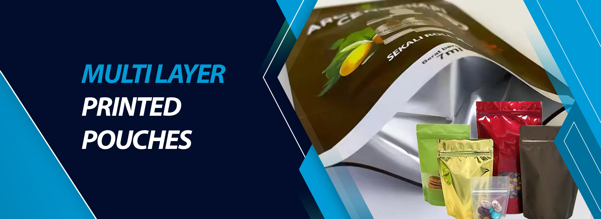 Multi Layer Printed Pouches, Multi-Layer Printed Pouches, Printed Packaging Pouches, Flexible Packaging Pouches